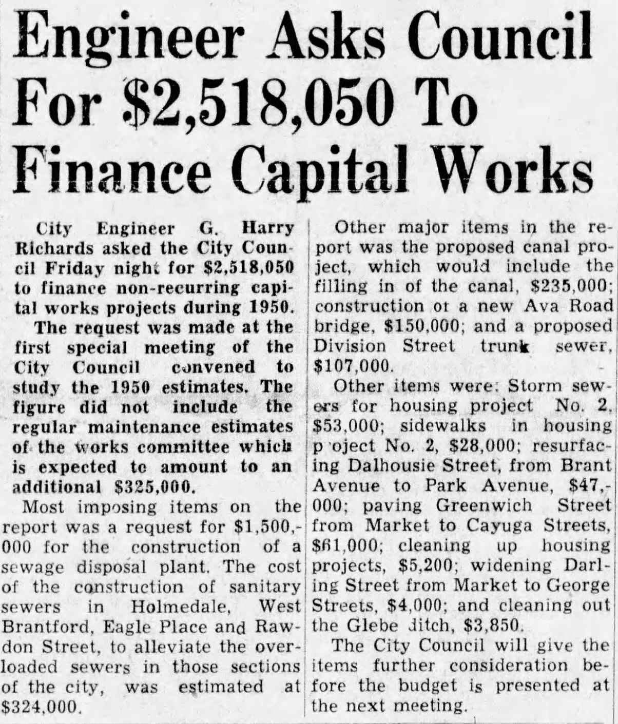 Feb_25_1950Pg1_-_Engineer_Asks_Council_for__Dollar_2518050_to_Finance_Capital_Works.jpg