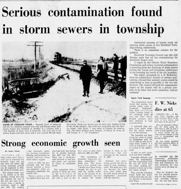 Serious Contamination Found in Storm Sewers in Township