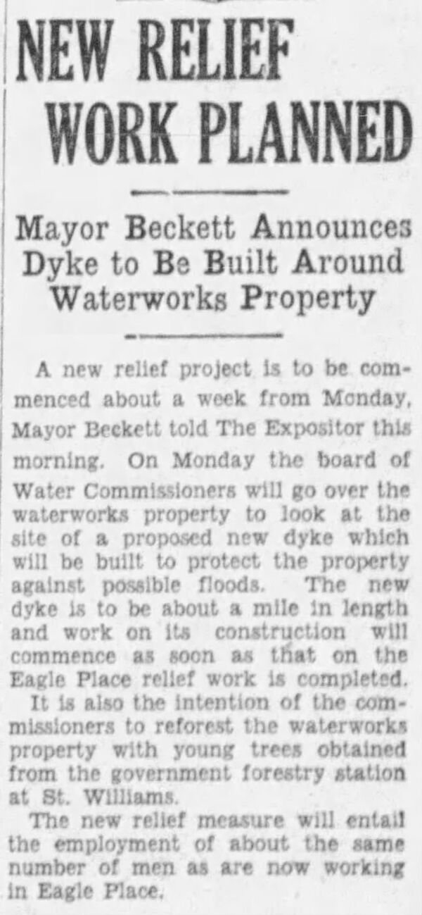 New Relief Work Planned