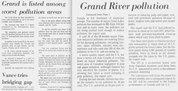 Grand is Listed among Worst Pollution Areas