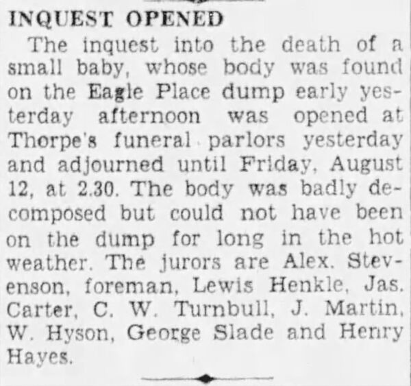 Inquest Opened