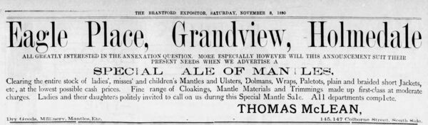 Eagle Place, Grandview, Holmedale Article